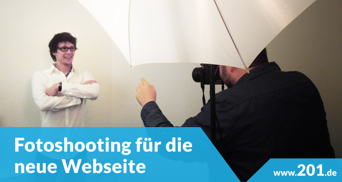 Fotoshooting für die neue Website